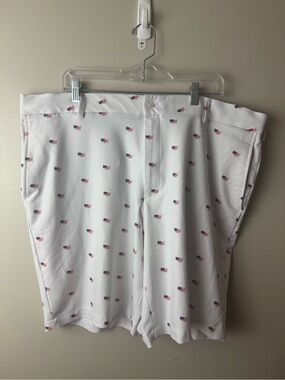 Walter Hagen Golf Shorts Patriotic United States Pattern Size 42 Summer Casual